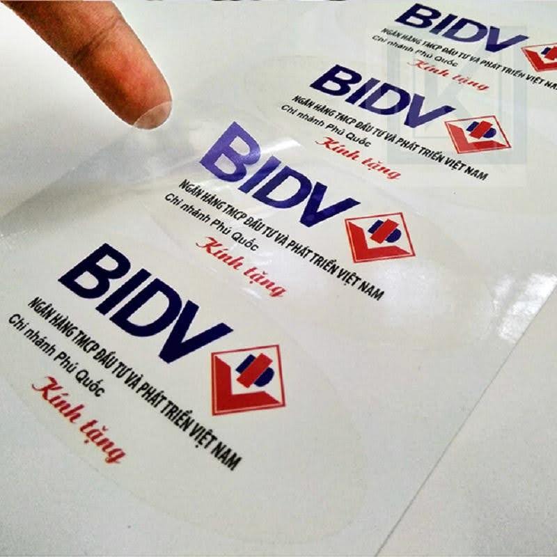 In decal nhựa bền đẹp, giá cạnh tranh tại In Á Đông