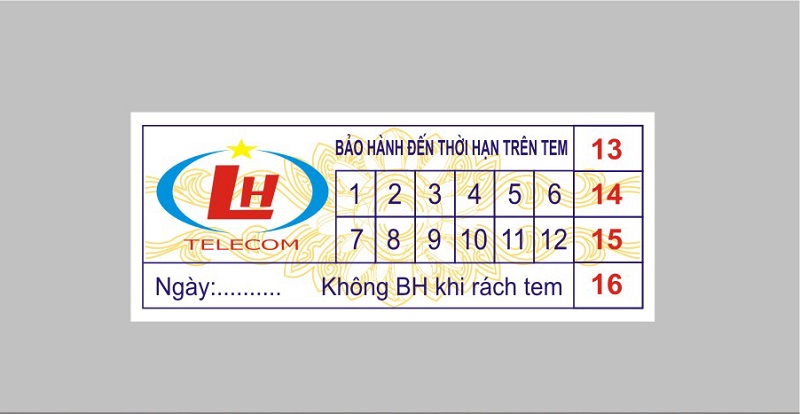 In tem bảo hành tại quận 8 theo yêu cầu